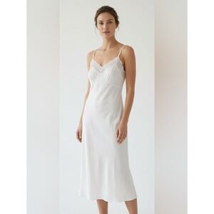Vintage 80s Mary Barron Nightgown Slip Dress Classic Coquette Romantic Y2K
